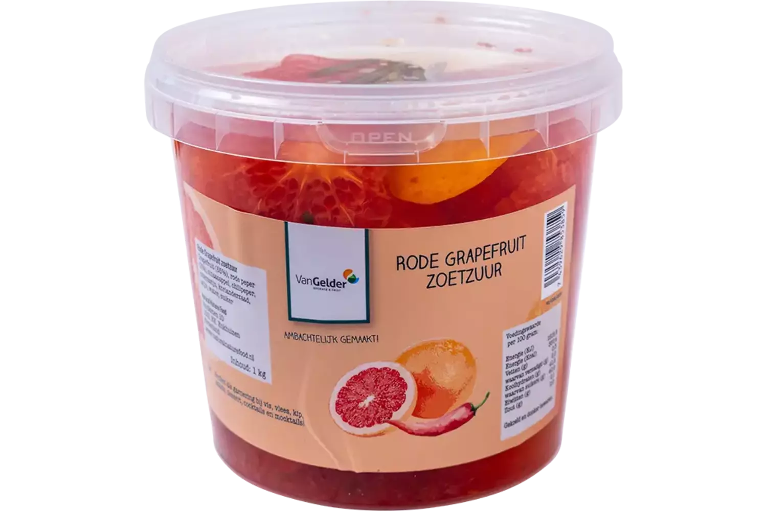 Rode grapefruit zoetzuur 1kg stuk 1